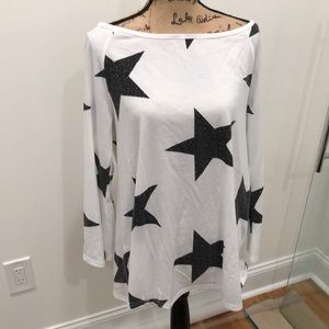 Women’s Long Shirt sz Large Star